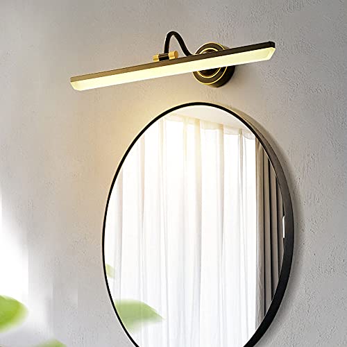 Miroir de salle de bain LED pour éclairage de maquillage vanité matin - 4