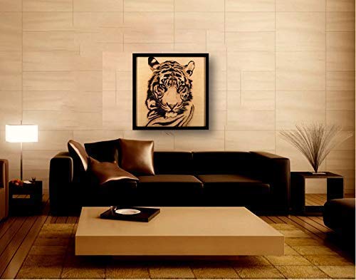 Amazon.com: Handmade Wood Burning Art, Pyrography, Tiger : Home