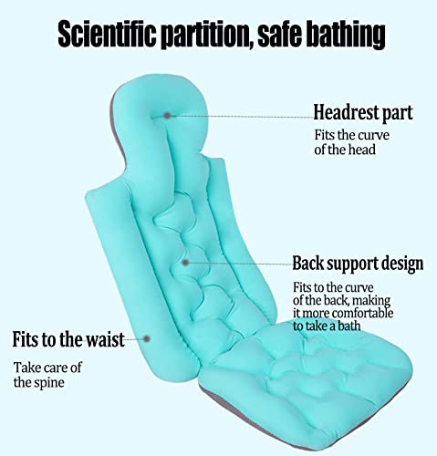 Huktor Full Body Bath Pillow, 2.4'' Extra Thick Pillows For Tub Headrest Neck And Back Support With Non-Slip Suction Cups, Soft Bathtub Cushion Luxury Bubble - Fit Women Men Adult (Pink) (Huk77Rrr) #TOP2