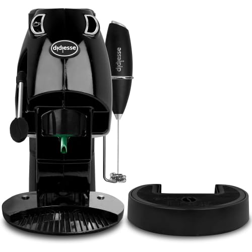 Generico Macchina a cialde Coffee & Tea color Nera Lucida con frullino e supporto integrato ed erogatore per infusi.
