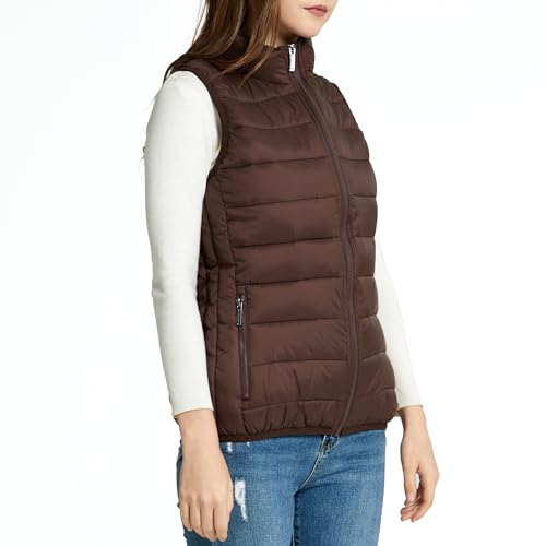 Alpine Swiss Jodie Womens Puffer Vest Down Alternate Insulated Vest Jacket Packable Layering Outerwear Windproof Zip Pockets4