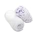 Cozy Fleece Moon and Stars Micro Plush Crib Sheets, Lavender/White