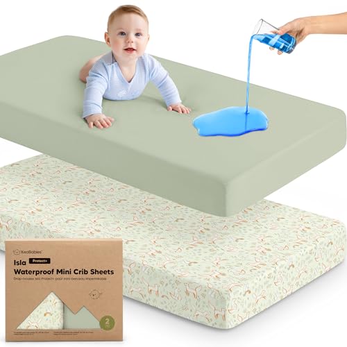 KeaBabies Pack and Play Waterproof Sheets