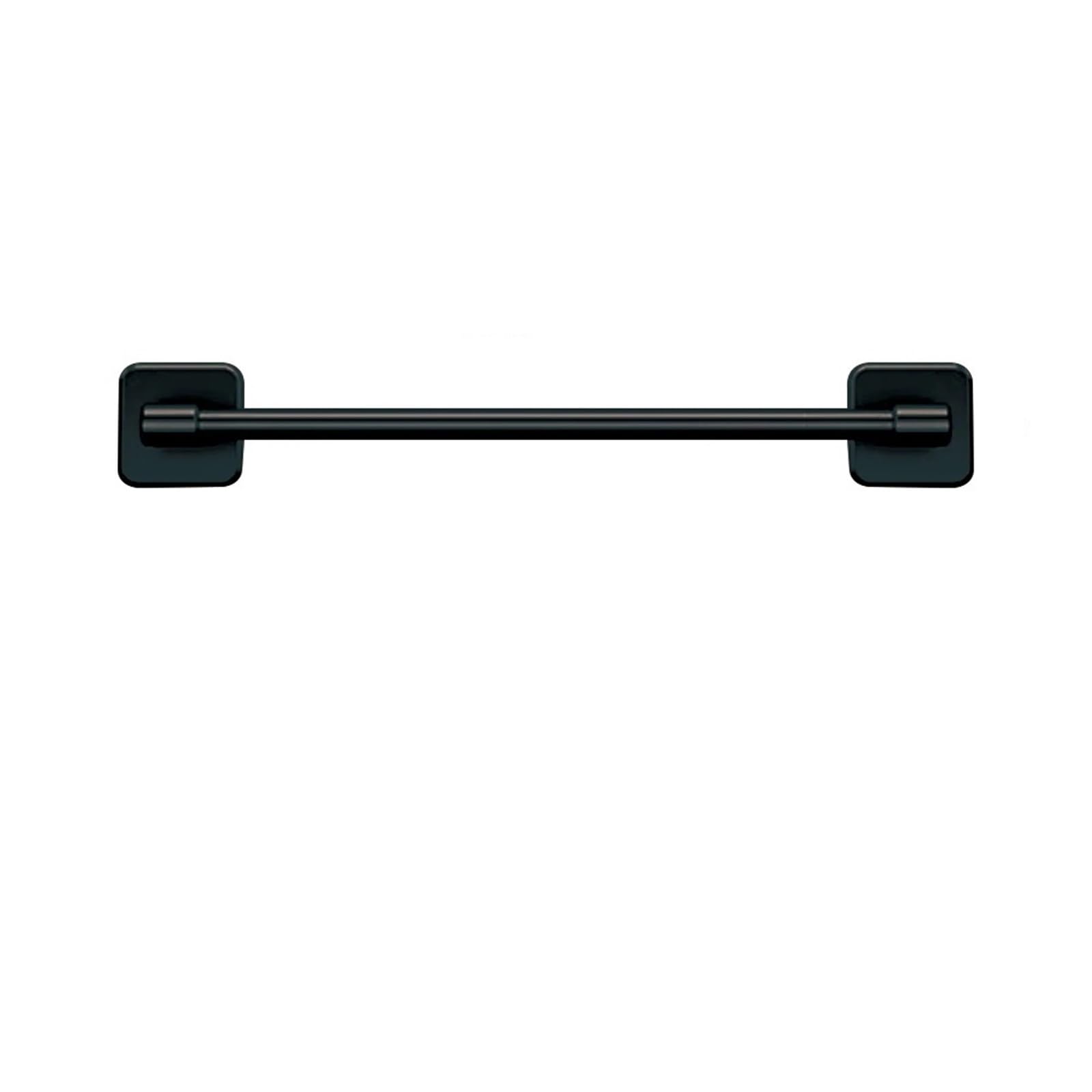 Bathroom towel rail Bathroom Towel Rack Punch Free Black White Grey Bath Self-Adhesive Bar Kitchen Hardware Accessories(Black 50 cm)