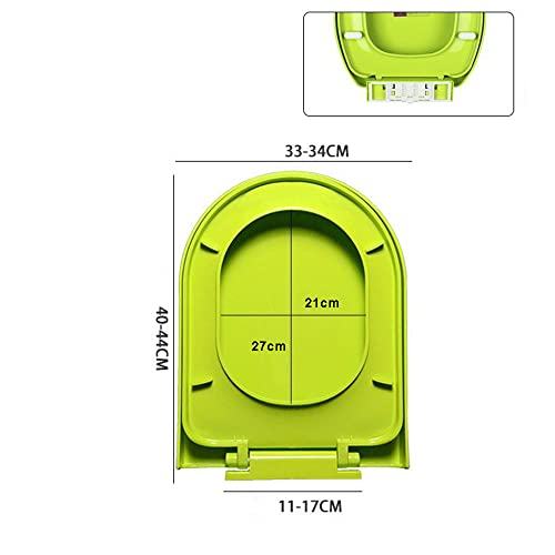Siège de toilette à fermeture douce et dégagement rapide rouge - 2