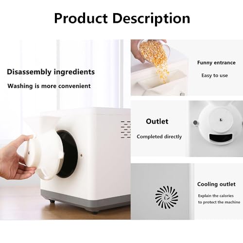 Máquina automática de torrefação de café de 1600 W, máquina de torrefação de grãos de café de 1,5 kg