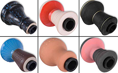 Hookah Bowl Grommet, 6 Pcs Rubber Seal For Shisha Head, Hookah Silicone Grommet Accessories (Black) #TOP1