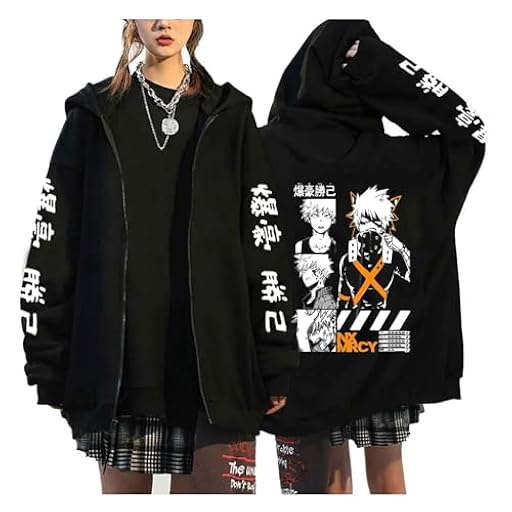 zhedu My Hero Academia Sudaderas con Cremallera Anime Dibujos Animados Impreso Hombres Mujeres Chaquetas Estilo Universitario Manga Larga Personalidad Jersey Ropa De Abrigo Juvenil (Color 02,L) | Ya disponible en tu tienda friki favorita! En mundofriki.es!