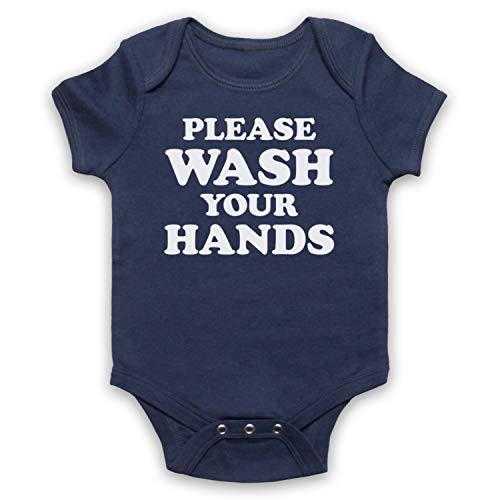 Barboteuse bébé message publicitaire coton bleu foncé 3-6 mois