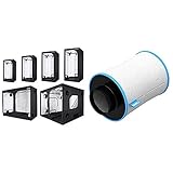 TRAFIKA Armario Cultivo Interior 120x120x200cm / GROW TENT/GROW BOX/Armario Indoor Cultivo + RAM 100/200-Filtro (10,16 cm, 170 m³/h) Filtro de carbono