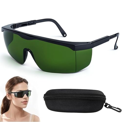 IPL Schutzbrille UV Brille für Kosmetologie Betreiber Laserschutzbrille 200nm-2000nm für Haarentfernung & Kosmetik Augenschutz für Laser-Behandlungen Hautpflege & Rotlichttherapie Mit Etui