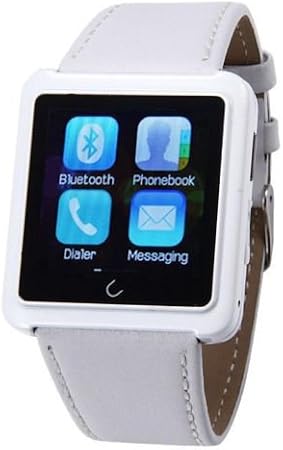 LEMFO U10L Bluetooth Smart Watch U Smartwatch Sync Phone Call SMS APP  Notification With Anti-lost Pedometer Sleep Monitoring for IOS iPhone  Android Smartphones (White) : Amazon.co.uk: Electronics \u0026 Photo