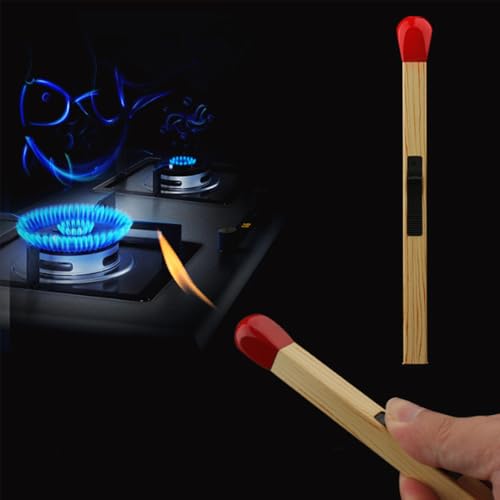 Encendedor Match Stick recargable con llama ajustable miniatura 4