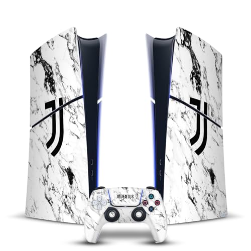 Vinyle Juventus d'Art Marbre Blanc pour PlayStation 5 Slim Digital par Head Case Designs