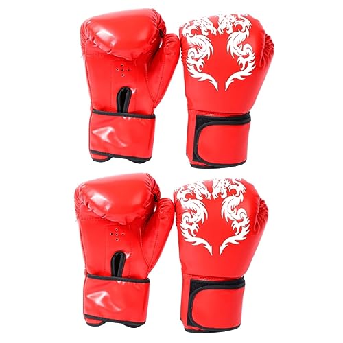Mitaine boxe de lutte confortables VANZACK amorti polyuréthane rouge