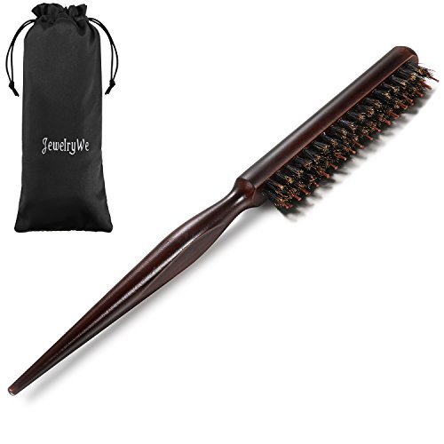 JewelryWe Peignes Brosse à Cheveux Poils de Sanglier Manche Bois Cover