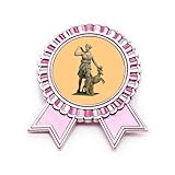 Klassifizierung: Brustnadel Jungle Jungle Weibliche Hebamme Jagd Abzeichen Brosche Pin Pink Gewinner Award Medaille, M, Metall