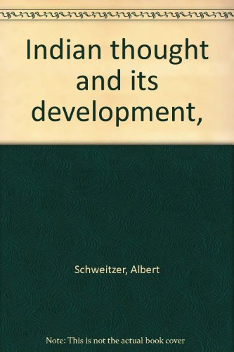 Indian thought and its development, B000855PC0 Book Cover