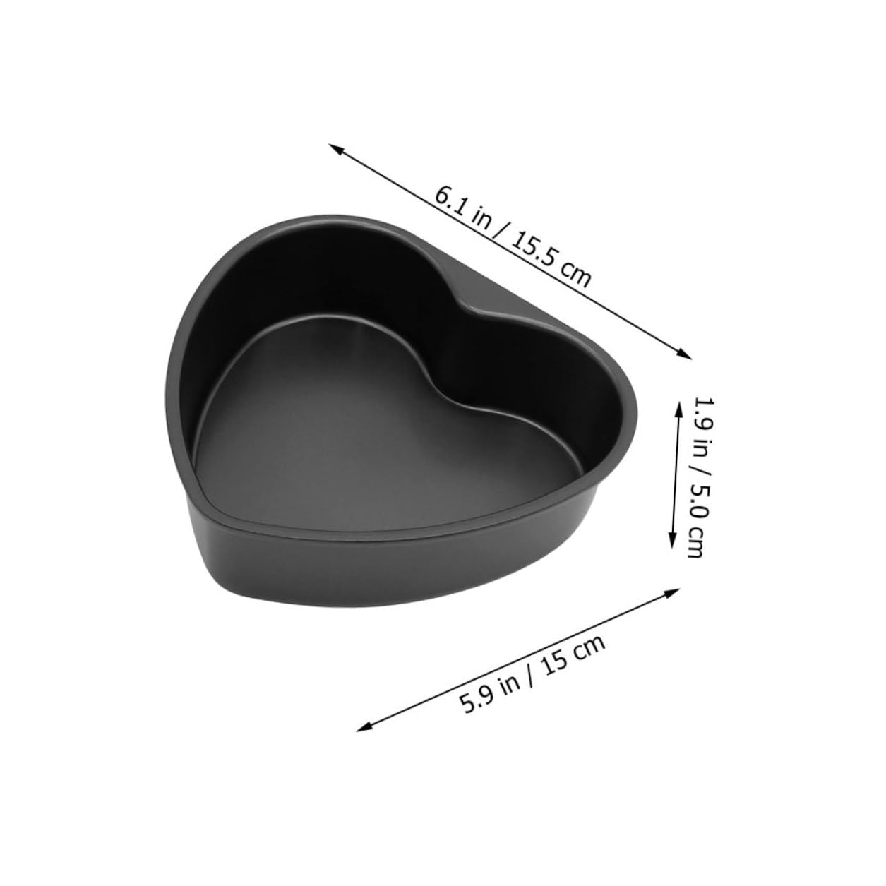 Molde para Tartas Forma de Corazón con Fondo Desmontable Molde de Aluminio Antiadherente para Bizcochos Pequeños Bandeja Útil para Hornear Casa y Fiestas Resistente y Duradero