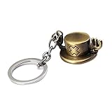 chopper helm damen Perfekt für Anime-Fans ALTcompluser One Piece Schlüsselanhänger, Anhänger Metall Schlüsselanhänger Schlüsselbund(Chopper Hut Bronze)