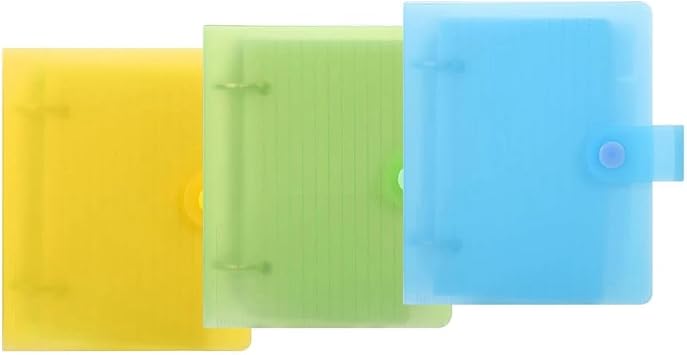 3 Pack Index Card Binder with Dividers, 60 Sheets Each, 3x5 Index Card Organizer