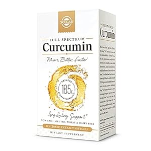 Solgar-Full-Spectrum-Curcumin-Liquid-Extract-105-Softgels-Faster-Absorption-Brain-Joint-Immune-Health-Long-Lasting-Support-Non-GMO-Gluten-Free-Dairy-Free-105-Servings Solgar Full Spectrum Curcumin - 105 LiCaps - Superior Absorption - Brain, Joint & Immune Health - Vegan, Gluten Free, Non-GMO, Dairy Free - 105 Servings