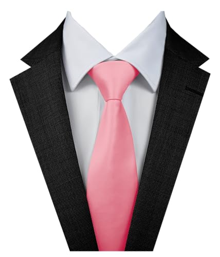 Image of Dibi Solid Color Ties for Men, Formal Mens Ties, Neck Tie, Classic Tie for Boys Women Teens, Wedding Business Costume Necktie