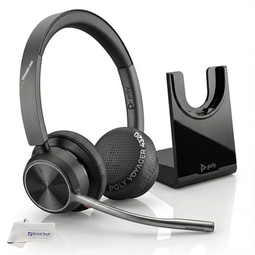 新品　poly VOYAGER 4320 UC ワイヤレスヘッドセット Amazon.com: Poly Voyager 4320 UC Wireless Bluetooth Duo Headset