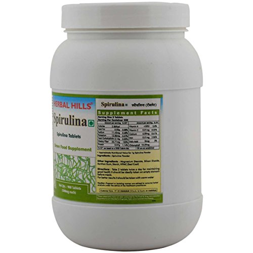 Image of Herbal Hills Spirulina - Value Pack 900 Tablets (Pack of 5)