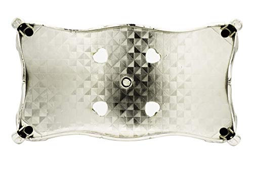 Victorian Decor Facial Tissue Box Holder Cover Bathroom Office, Silver Plastic Tissue Holder #TOP5