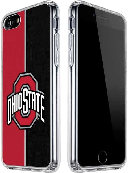 Skinit Clear Phone Case Compatible with iPhone SE (2nd & 3rd Gen) - Officially Licensed Ohio State University The Ohio State Buckeyes Design