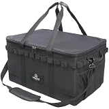 YOGOTO キャンプ ソフトコンテナ 収納ボックス ギアボックス ツールボックス 36L 60L トランク収納 大容量 車載収納 ソロ用 底面防水 仕切り付き 折り畳み式 工具バッグ メッシュポケット付き デージーチェーン付き ショルダーストラップ付き 軽量 持運び便利