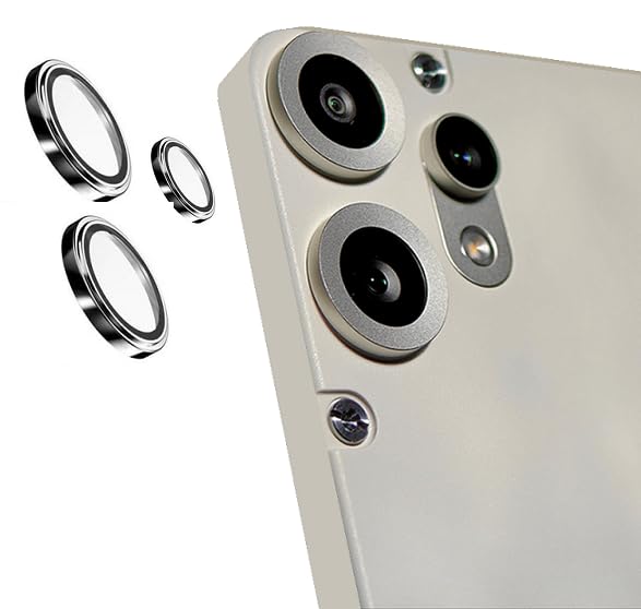 Image of Lens Glass Camera Ring Lens Protector For Nothing CMF Phone 2 Pro 5G, 9H Hardness,Full Coverage Camera Metal Ring Ultra-Thin /Clear /Silver (Pack Of 3)