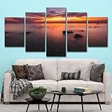 ✅【Sans cadre】: Imprimé sur 5 toiles seulement - cadre non inclus, chaque toile a une bordure blanche de 3 à 5 cm sur le bord, vous pouvez acheter un cadre séparément pour l'installer, ou vous pouvez couper le bord blanc et le mettre sur le mur. (Si vous êtes moins pratique, nous vous recommandons fortement d'acheter le produit fini avec un cadre.)