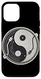 yin yang vinile giradischi collezionista vintage music lover custodia per iphone 12/12 pro