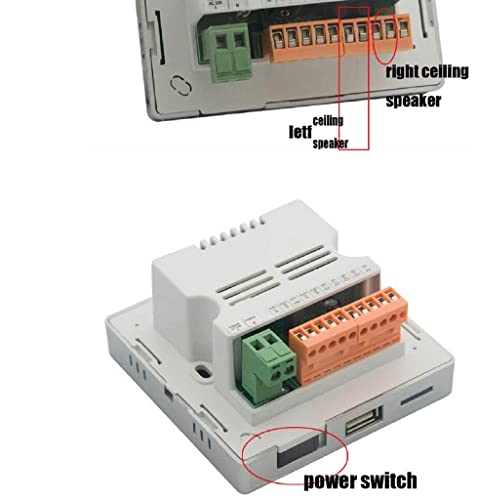 Amplificador Ambiente Parede Wall Player Usb Bluetooth Preto
