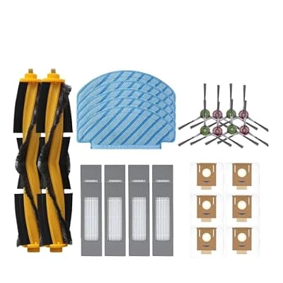 Compatible with ECOVACS Deebot T9 AIVI T8 AIVI N8 Pro Dust Bag Parts Main Side Brush HEPA Filter Robot Vacuum Cleaner Replacement Accesories(26pcs)