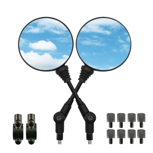 Hasiro オフロードミラー 10mm 可倒式ミラー バイク