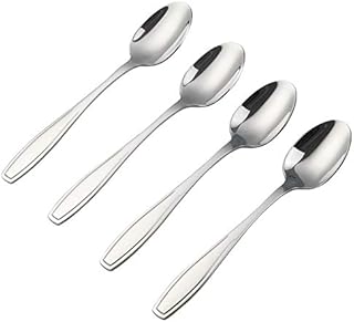Annkky Stainless Steel Dessert Spoon, 12 Pieces Small Spoons