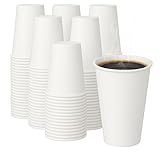 Wincup 16 oz Hot Paper Coffee Cups 660 Count Made in USA Disposable White Cups with Rolled Rim for Secure Lids and Leak-Resistant Hot Beverage Use