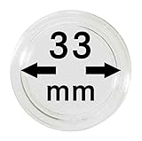 lindner münzkapseln 10 x Münzkapseln - Caps 33 mm Innenmaß