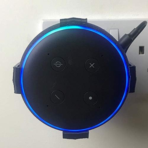 Echo Dot 3Rd Generation Plug Mount Bracket. Black