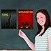 9 Pieces Elements of Novel Posters Literature Art Prints English Language and Literature Posters for Middle School and High School Classroom Library Office or English Classroom Decorations or