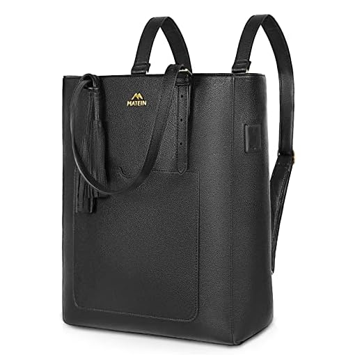 MATEIN Backpack Purse for Women, 15.6 Inch Convertible Soft Vegan Leather Laptop Backpack with USB Charging Port, Waterproof Anti-theft Shoulder Tote Bag Handbag with Tassel for Work Business Travel