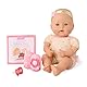 Baby Sweetheart Baby Puppe mit Kleidung, Schnuller und Zubehör zur Schlafenszeit – Weiche Puppe und Bilderbuch auf Englisch – Spielzeug ab 2 Jahre