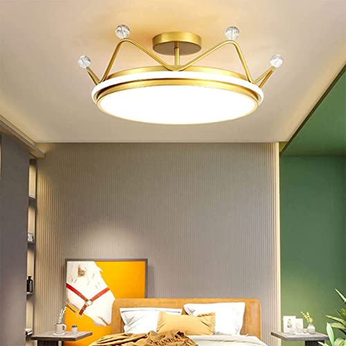 Plafonnier créatif pour enfants avec diffuseur de lumière couronne colorée NBYGSC