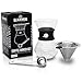 Black Drop Pour Over Coffee Maker – szlachetny i wysokiej jakości zaparzacz do kawy Pour Over – karafka do kawy z filtrem stałym i łyżeczką do dozowania – 400 ml
