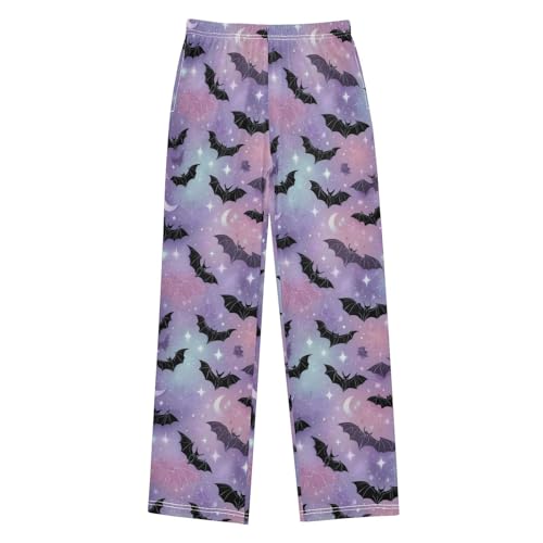 Pajama Bottoms, Pajamas Long Pant Glitter Neon Bats Lounge Wear Casual Sleep Pants Soft Pjs Sleepwear