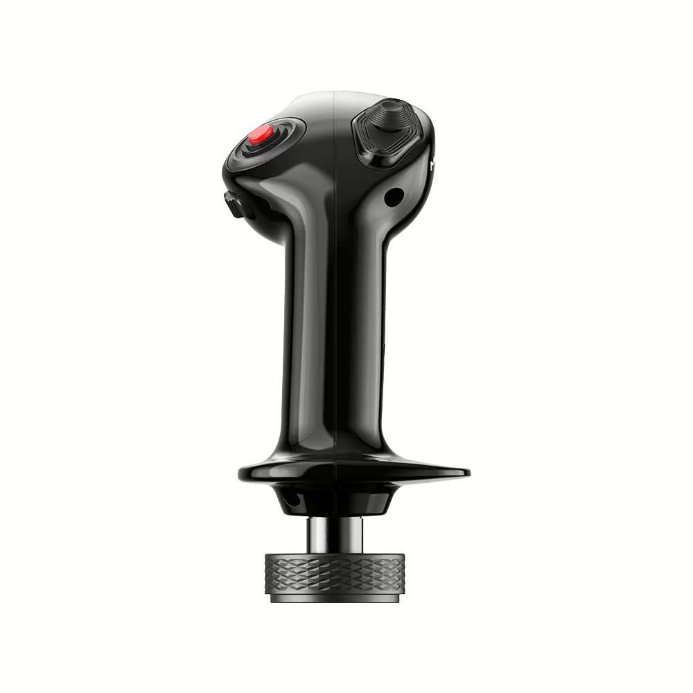 MOZA AB6 Flight Simulator Bundle MHG Flight Stick and AB6 FFB Flight Base | 29 programmierbare Eingaben, Hall-Sensor-Technologie, RGB-Tasten, 1000 Hz Abfragerate und Tischklemme für MSFS, DCS World