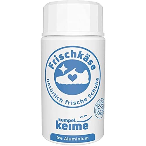 Bama Trainer Fresh Schuh Deo 100ml – hygienische, antibakterielle Frische, transparentes Schuhspray für Sport-, Arbeits- und Freizeitschuhe 7 Frischkäse Schuhdeo - Das mikrobiologische Schuhpuder gegen Fußgeruch - Besser als ein Spray | Frische für Arbeitsschuhe, Sicherheitsschuhe, Sportschuhe & mehr - 6 Monate neutrales Schuhklima